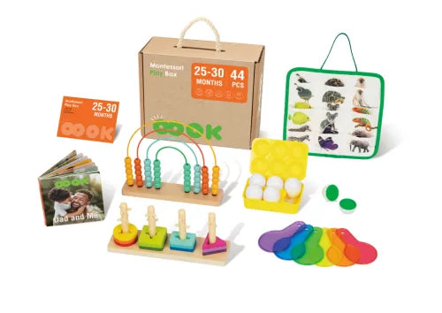Montessori fejlesztő doboz 25-30 hónapos korosztály részére