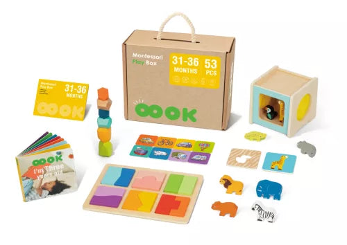 Montessori fejlesztő doboz 31-36 hónapos korosztály részére